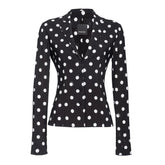 PINKO Black Viscose Women Blazer